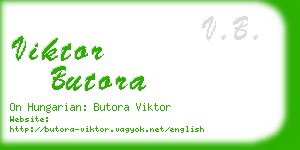 viktor butora business card